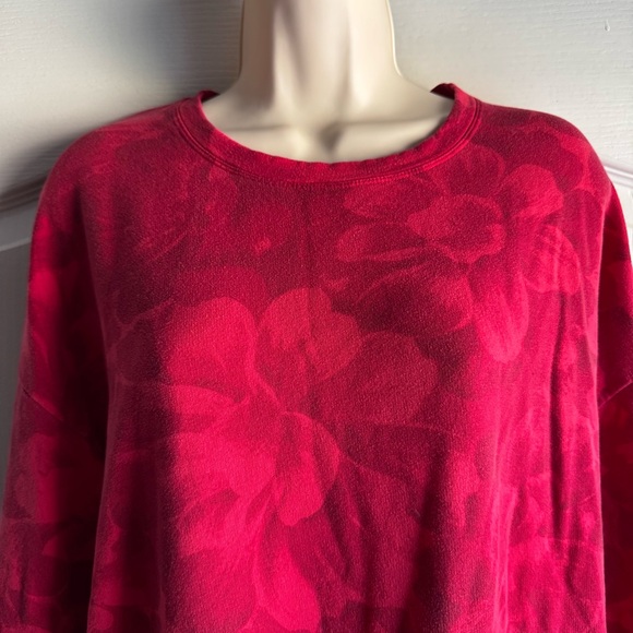 ATHLETA Chakra Floral Red Balance Printed Sweatshirt - Picture 4 of 8